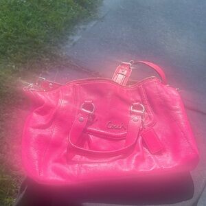 Coach Hot Pink Shoulder Bag